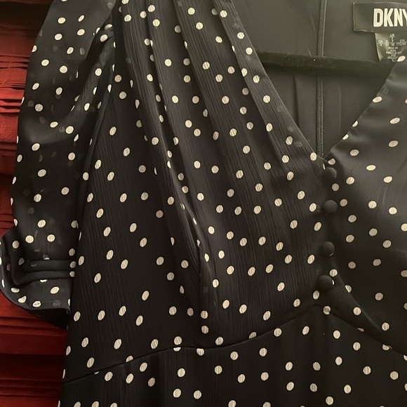 DKNY Polka dot maxi dress size 4 - Picture 3 of 6